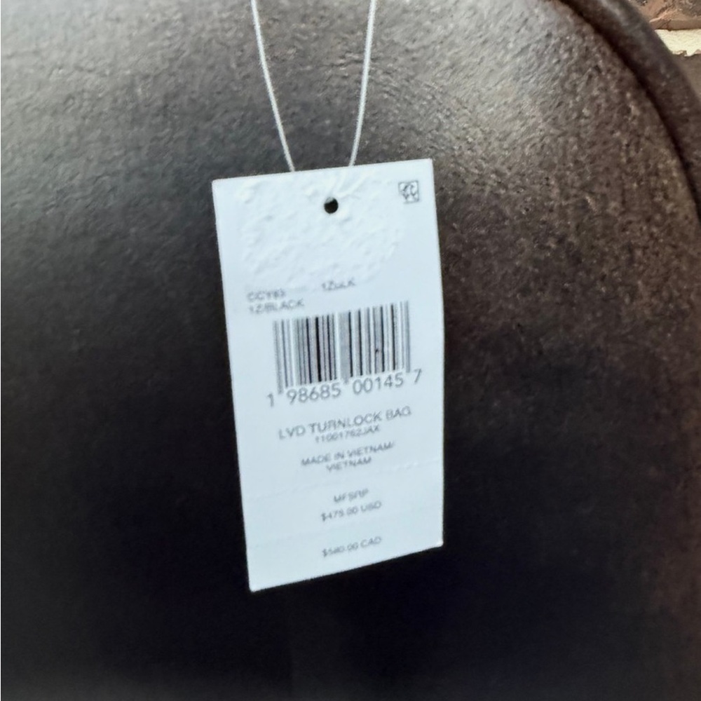 Coach twin turnlock loved leather NWT - Picture 9 of 10